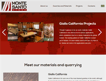 Tablet Screenshot of montesantostone.com